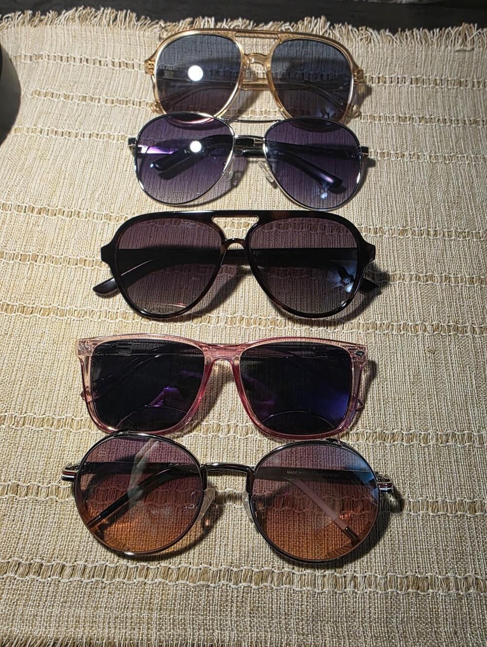 Women’s Fashion Sunglasses Lot Of 5 Lenses